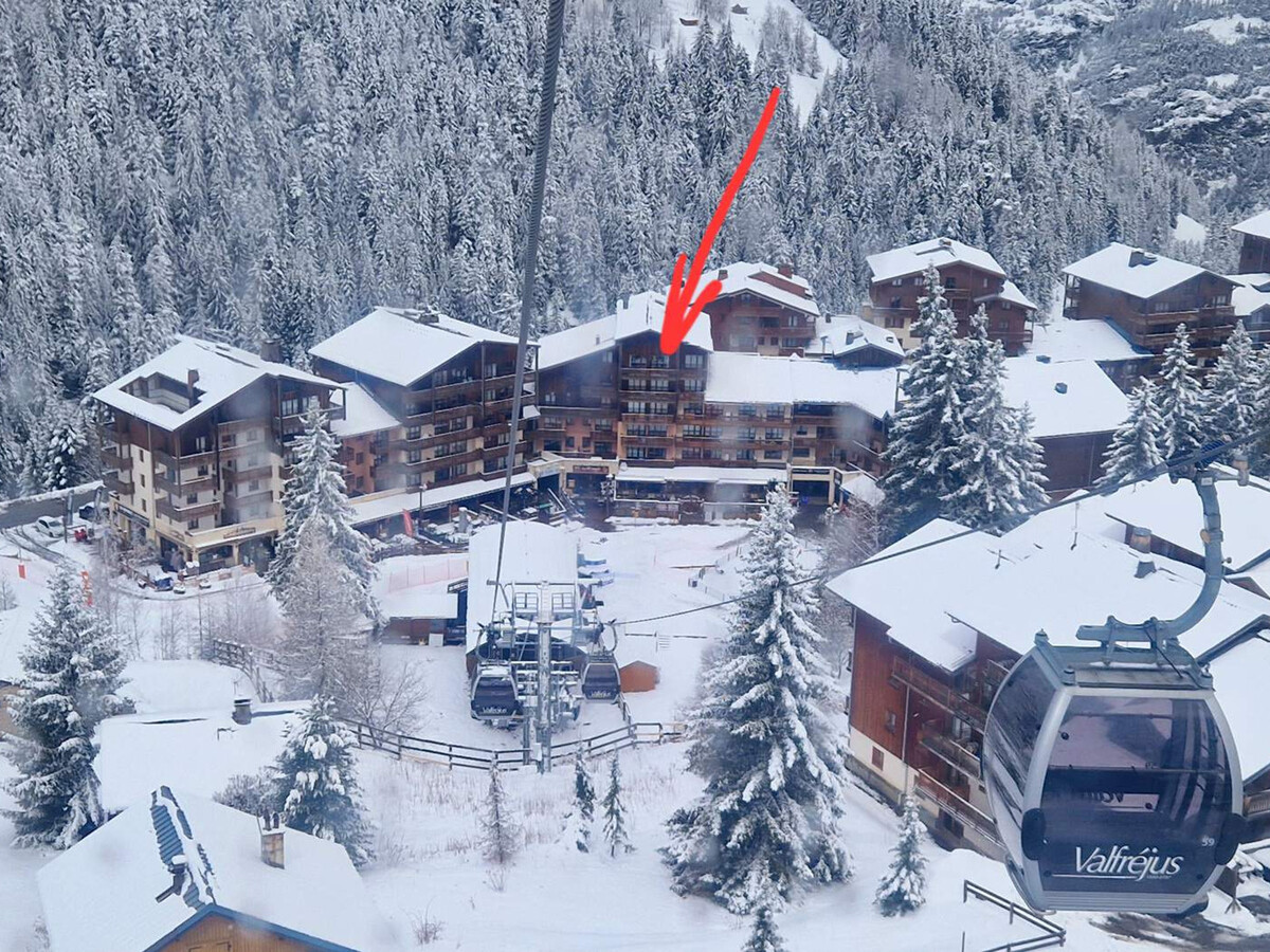 Studio 3 pers. Valfréjus avec balcon et casier à skis - Photo 12