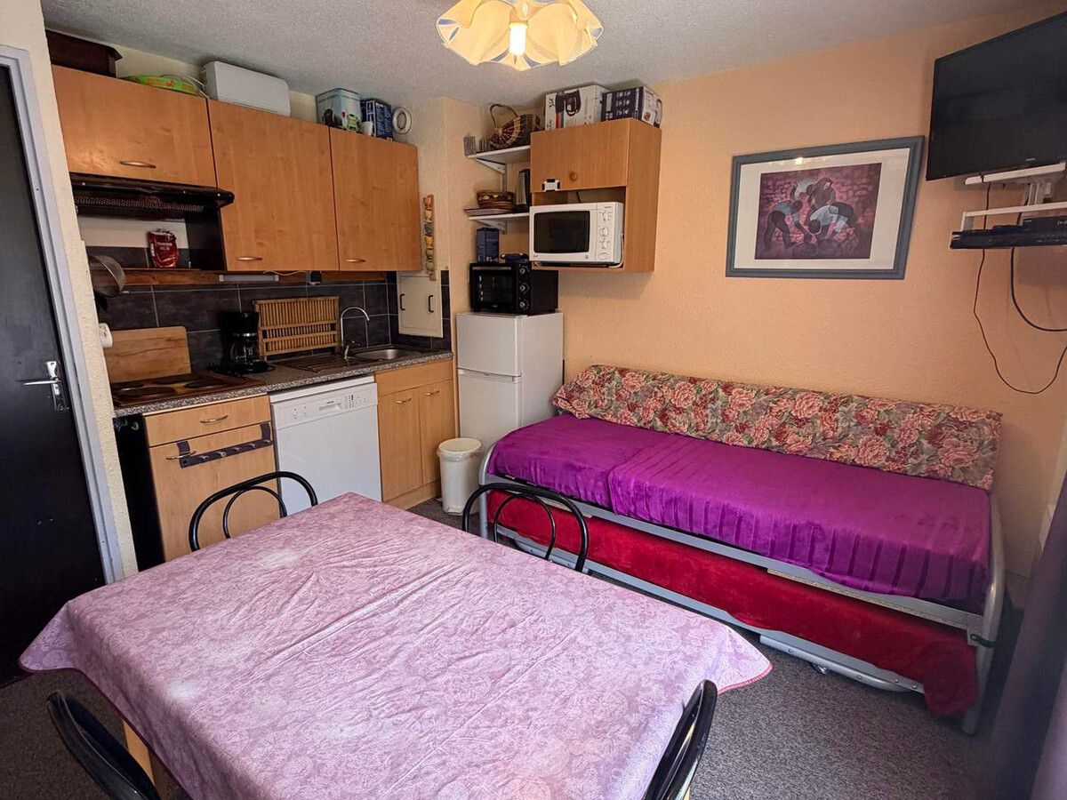 Studio cabine 4 pers. vue pistes, 7e étage balcon - Photo 2
