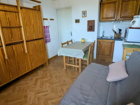 Studio 3 couchages au pied des pistes avec balcon : photo 2