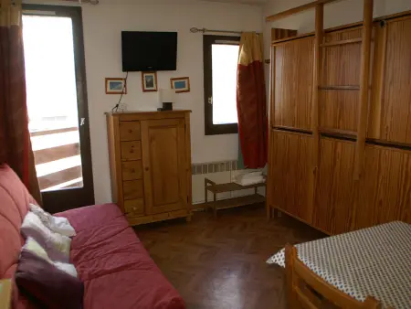 Studio 3 couchages au pied des pistes avec balcon : photo 8
