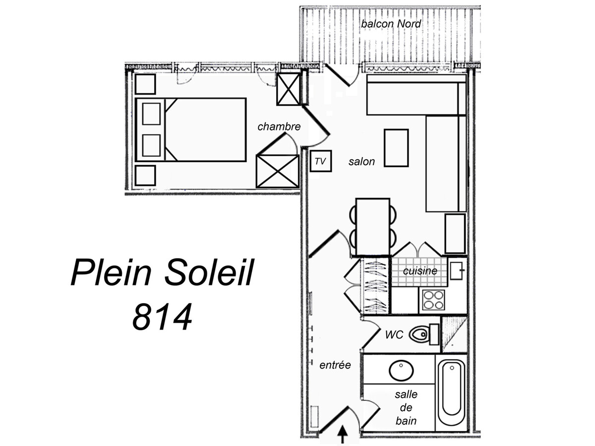 Appartement de charme 2 pièces à Méribel, 4 pers. - Photo 8