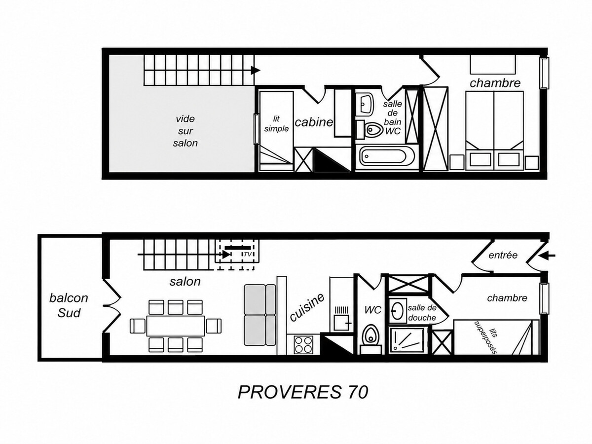 Duplex 3 pièces cabine sur les pistes à Méribel - Photo 10