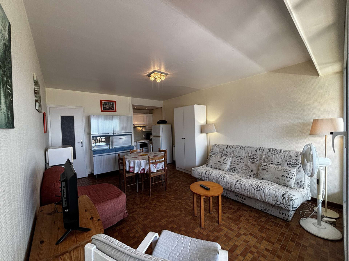 Studio 3 pers bord de mer, balcon loggia, parking - Photo 1