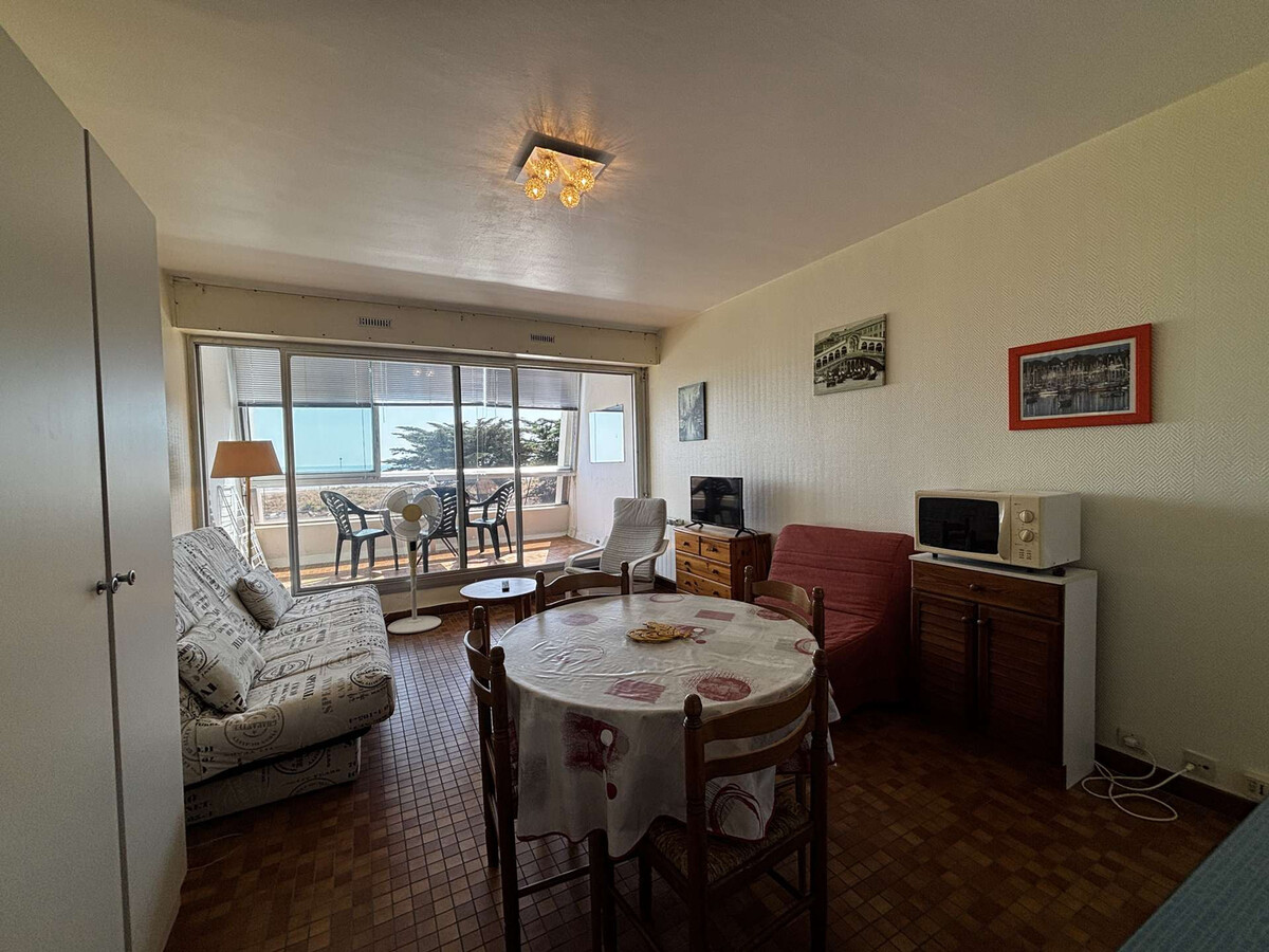 Studio 3 pers bord de mer, balcon loggia, parking - Photo 3