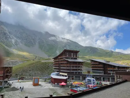 Studio 28m² ski aux pieds, balcon sud vue pistes : photo 4