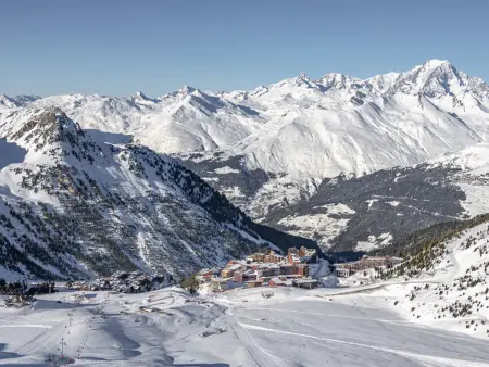 Studio 28m² ski aux pieds, balcon sud vue pistes : photo 11