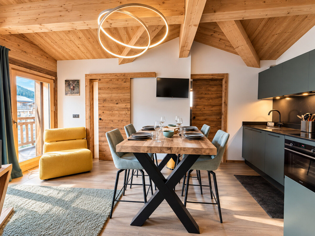 Appartement 4 pers. aux Gets, balcon et poutres apparentes - Photo 4