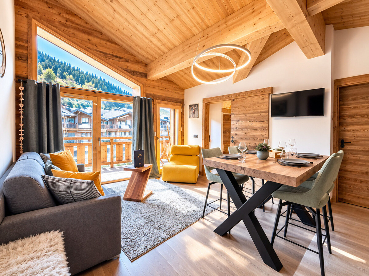 Appartement 4 pers. aux Gets, balcon et poutres apparentes - Photo 6