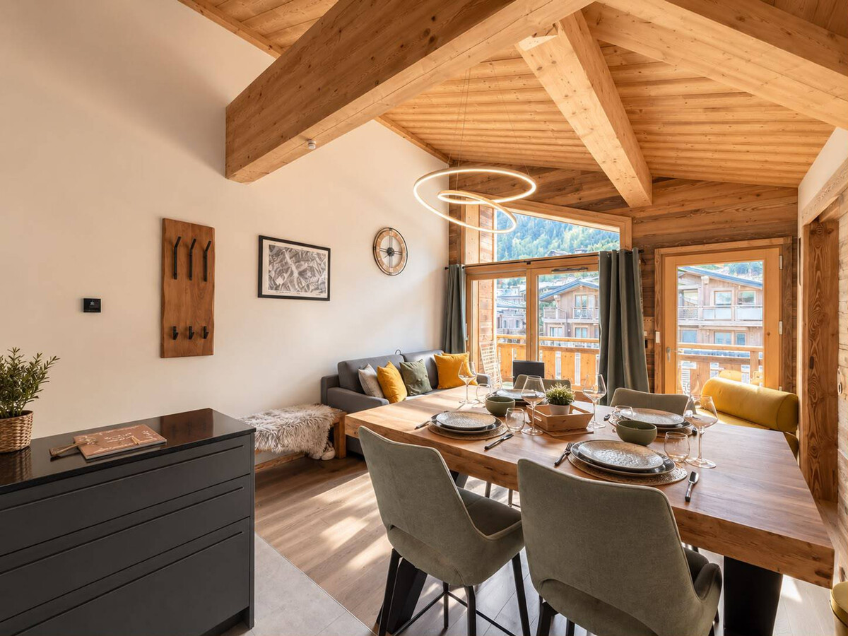 Appartement 4 pers. aux Gets, balcon et poutres apparentes - Photo 8