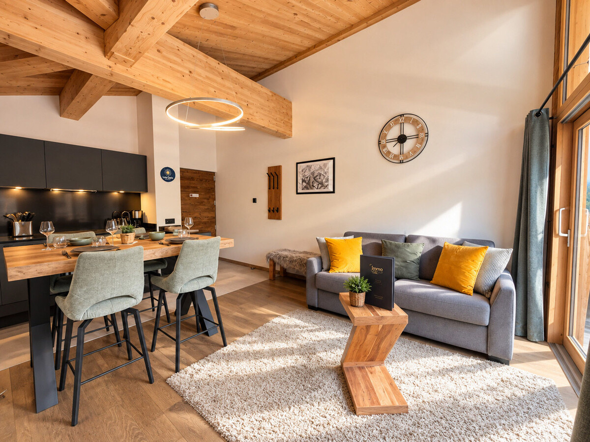 Appartement 4 pers. aux Gets, balcon et poutres apparentes - Photo 10