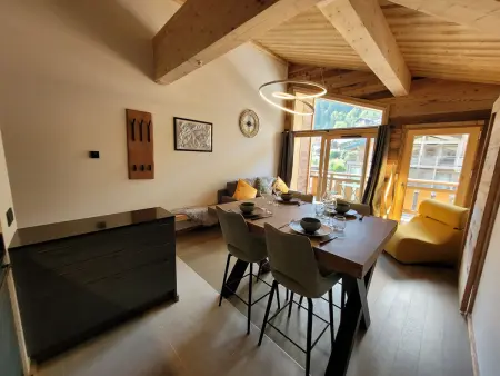 Location appartement à Les Gets, Bel appartement 4 personnes, centre des Gets, moderne et cosy