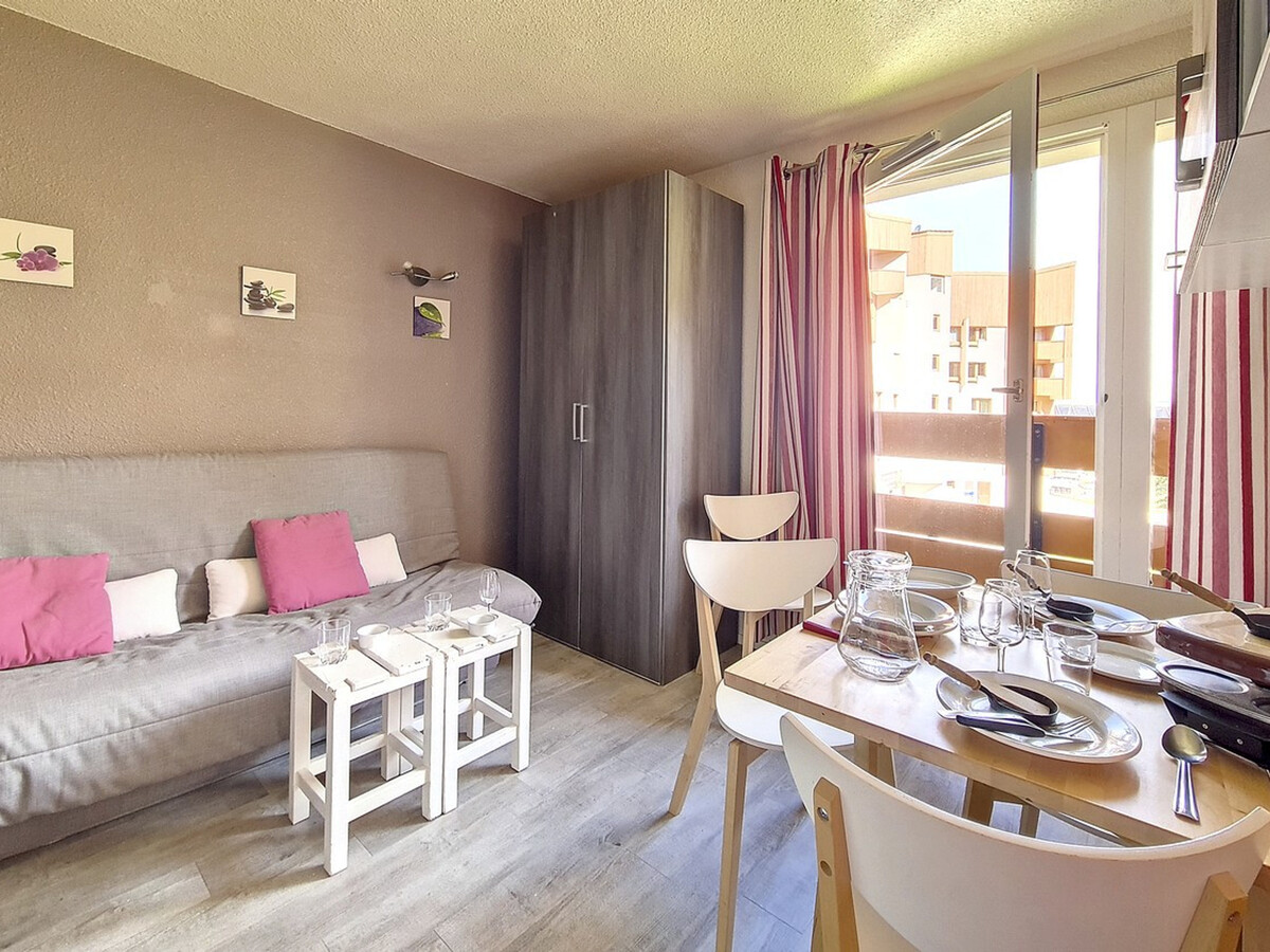 Studio 22m² aux Menuires, 4 pers., balcon et lit superposé - Photo 2