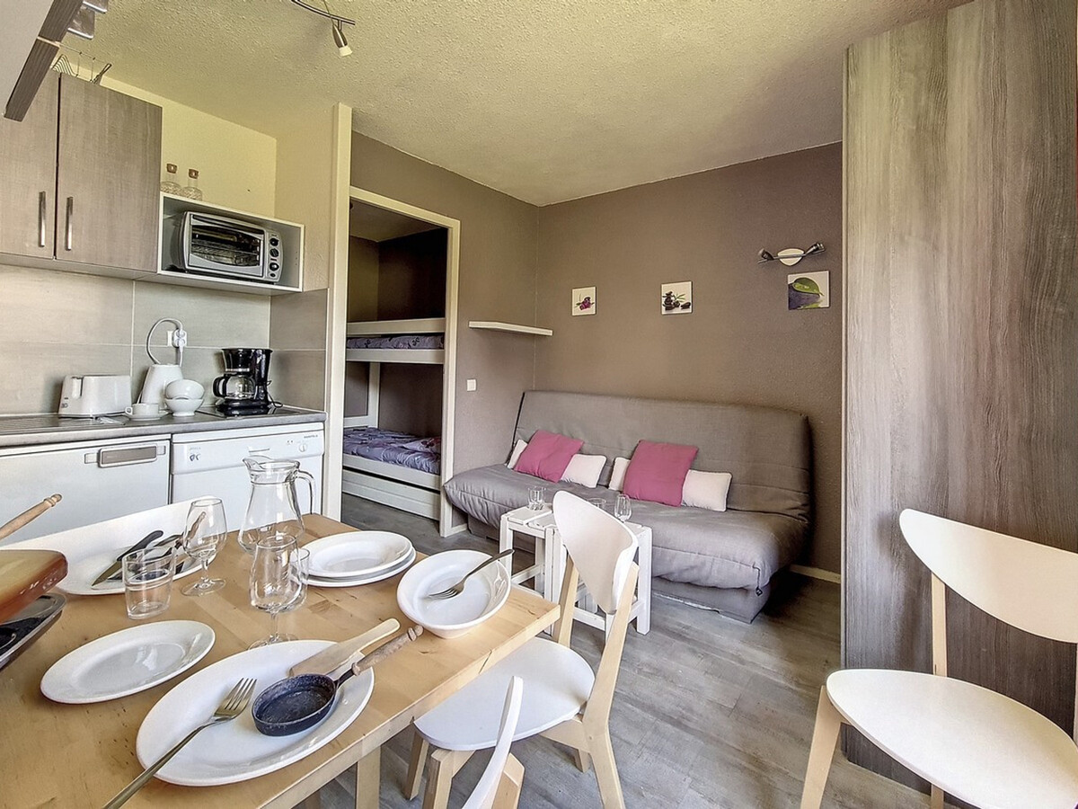 Studio 22m² aux Menuires, 4 pers., balcon et lit superposé - Photo 9