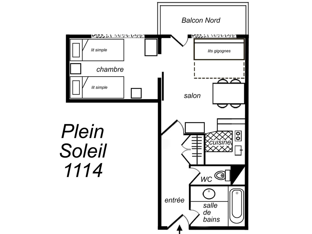Appartement 2 pièces 4 personnes avec animaux à Méribel - Photo 7