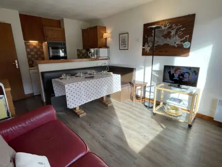 T2 cabine 37m² pistes et village à 600m, parking : photo 4