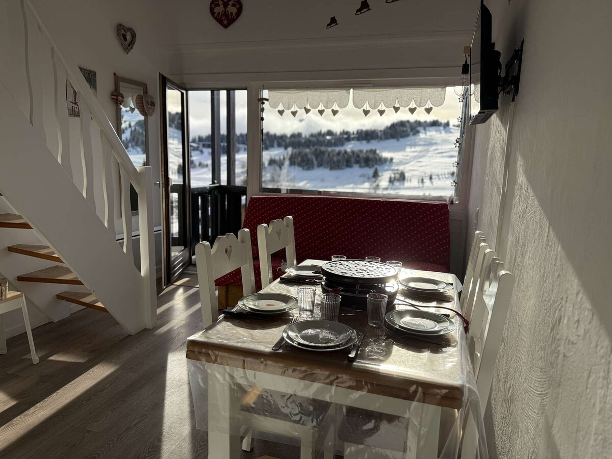 Studio 6 pers. aux Saisies, balcon sud face Mont Bisanne - Photo 5