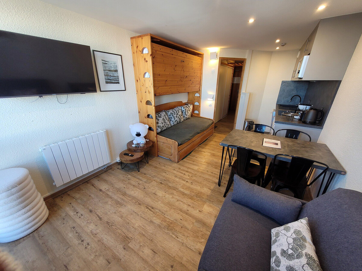 Studio rénové 26m² skis aux pieds, vue Mont-Blanc - Photo 3