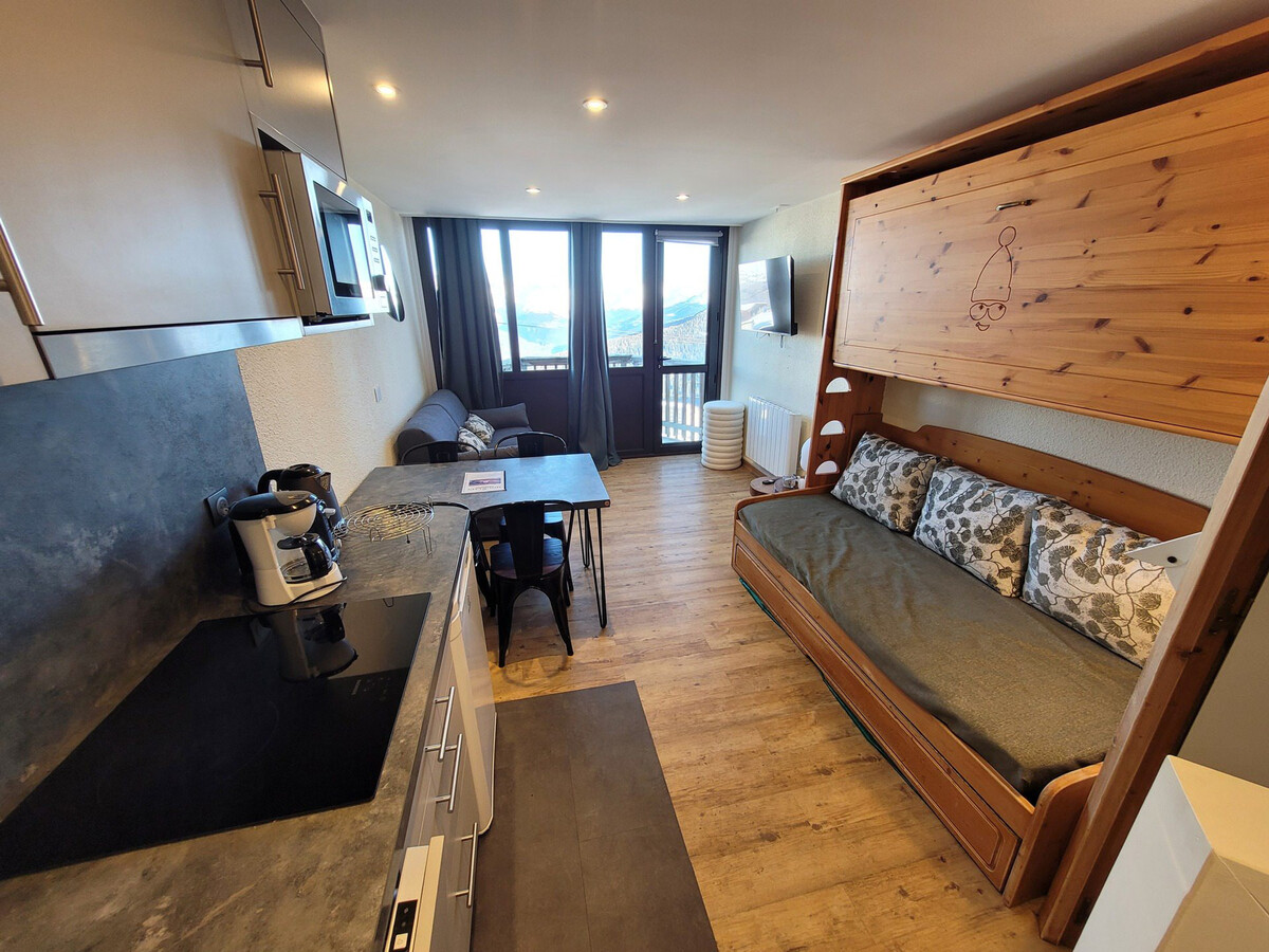 Studio rénové 26m² skis aux pieds, vue Mont-Blanc - Photo 4