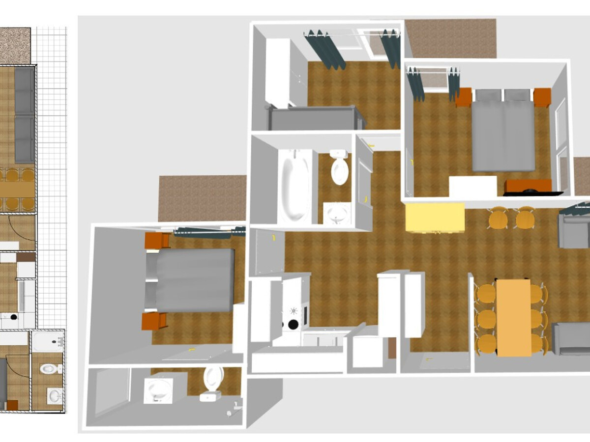 Appartement 4 pièces Val-d'Isère, balcon sud-est et parking couvert - Photo 14