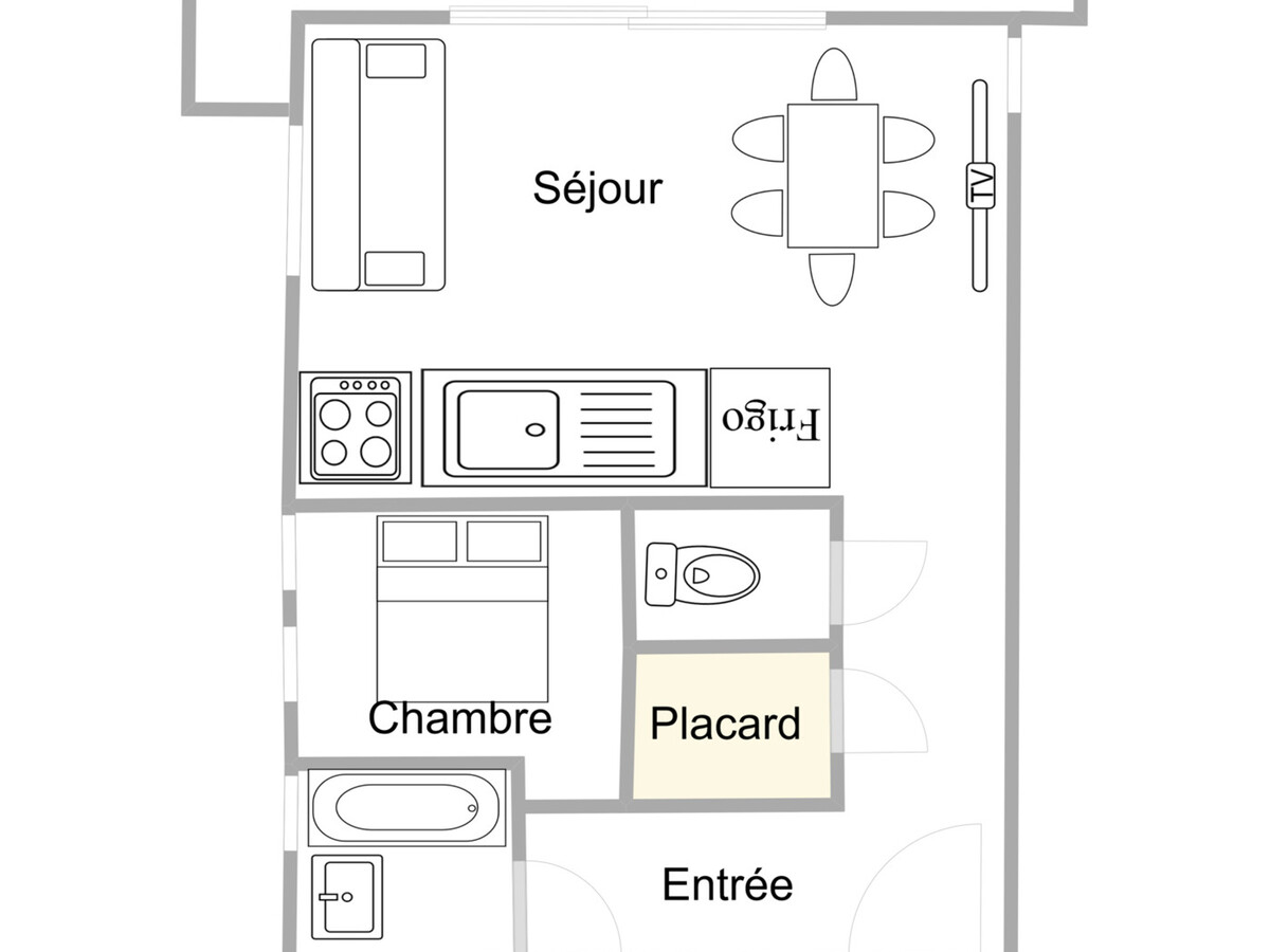 2 pièces cabine 6 pers. à Méribel avec terrasse - Photo 11