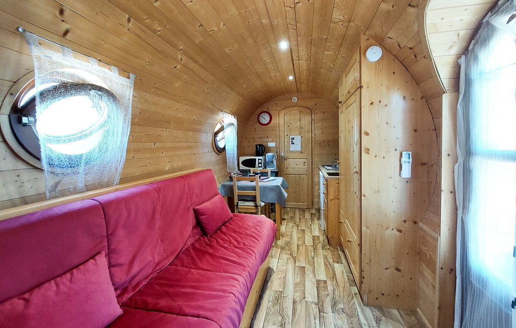 Mobil-home en bois pour 2, terrasse et piscine commune - Photo 4