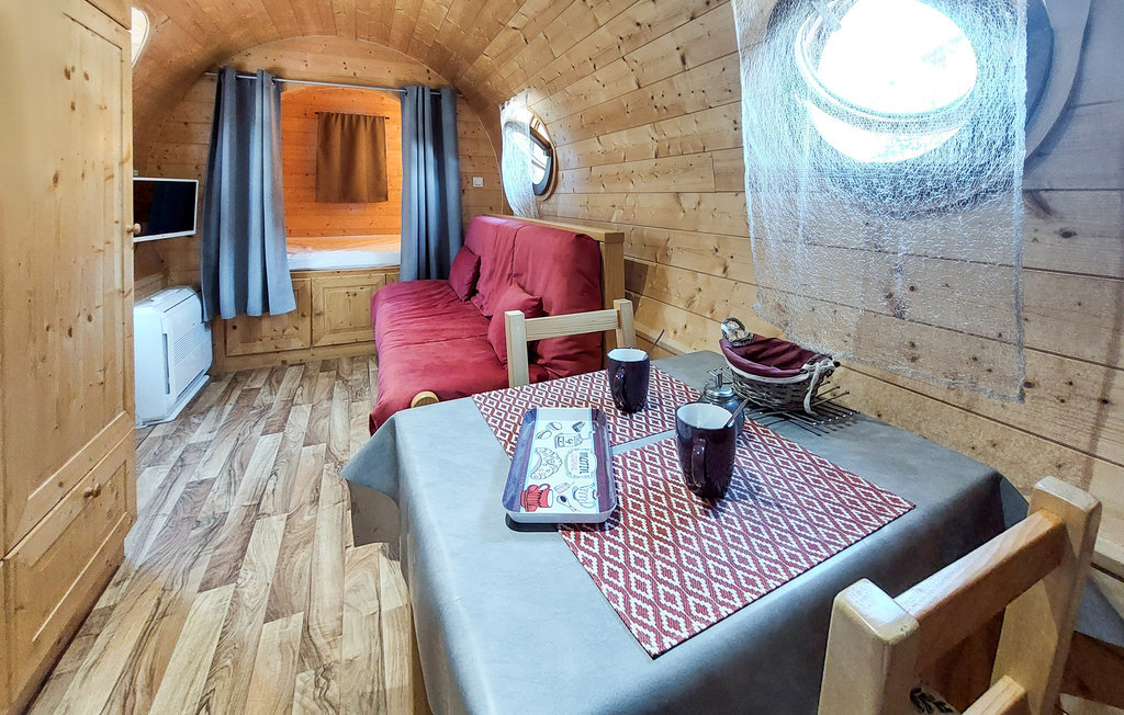 Mobil-home en bois pour 2, terrasse et piscine commune - Photo 5