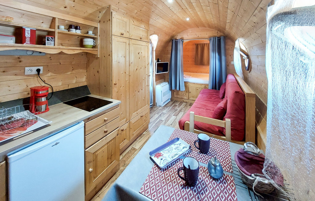 Mobil-home en bois pour 2, terrasse et piscine commune - Photo 7