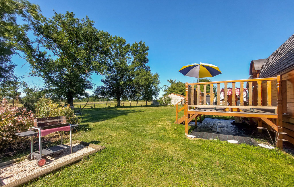 Mobil-home en bois pour 2, terrasse et piscine commune - Photo 13