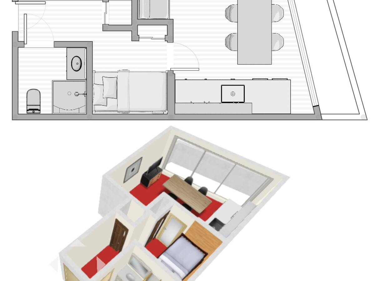 Studio 23m² alcôve, balcon Ouest, 4 personnes, animaux ok - Photo 9