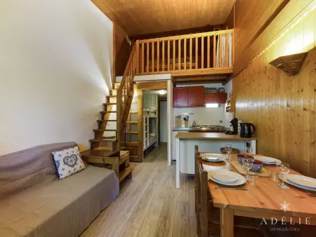 Location appartement à Montvalezan La Rosière, Studio mezzanine rénové 4 pers, balcon, 80m des pistes, proche commerces - Montvalezan