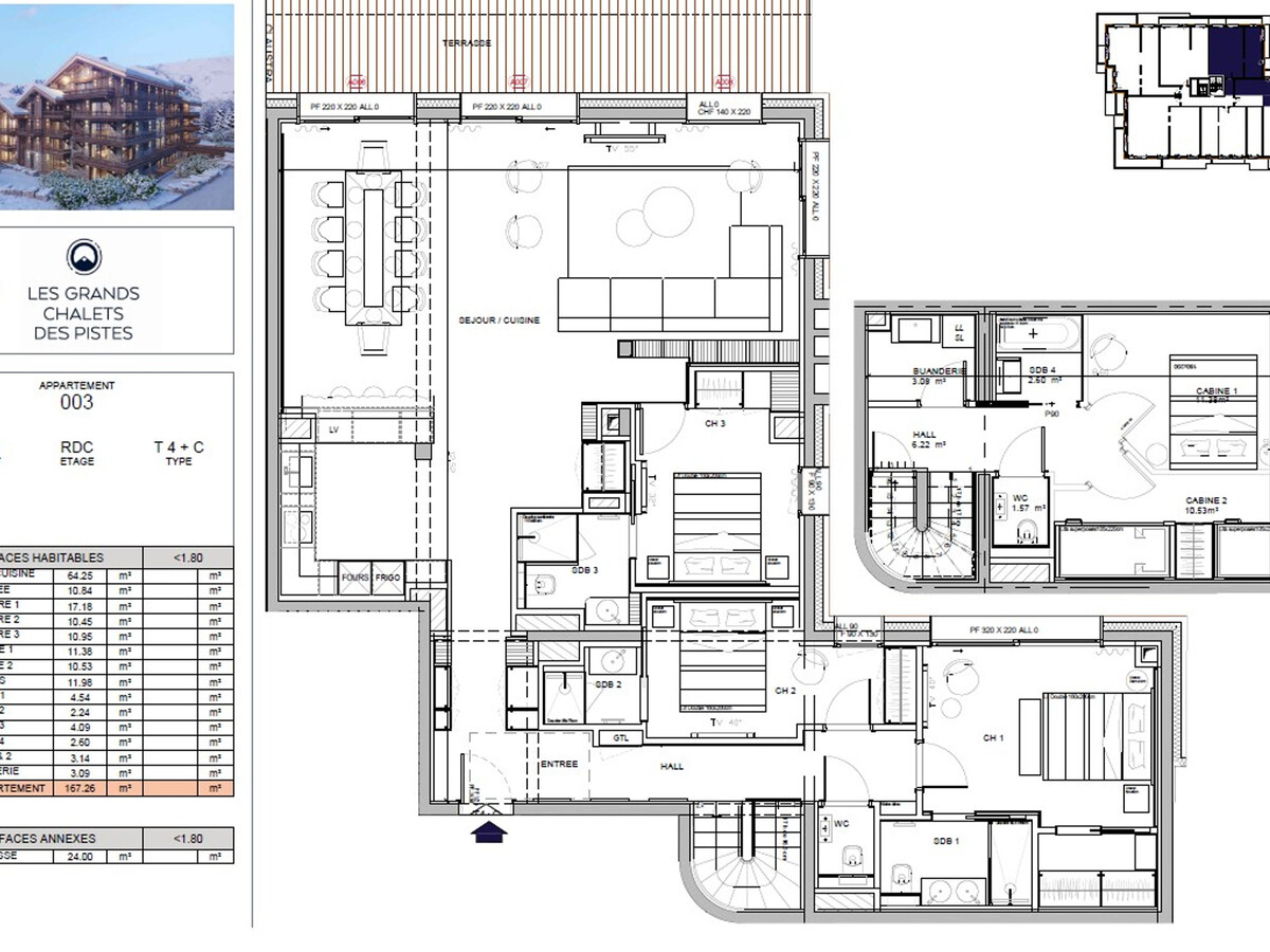 Appartement luxe 5 chambres, spa et terrasse 24 m² - Photo 15