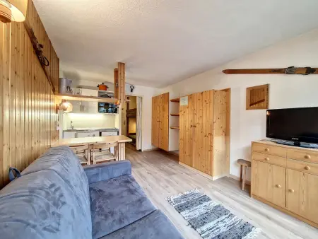 Location appartement à Val d'Isère, Studio confortable ski aux pieds à Val-dIsère