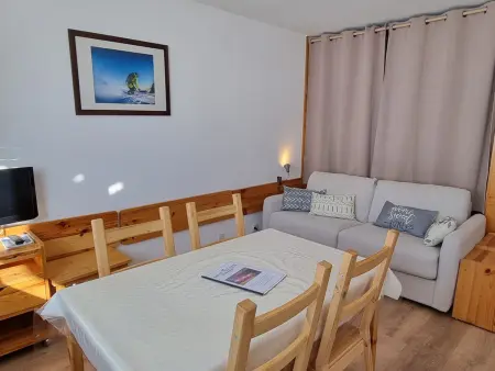 Location appartement à Plagne Aime 2000, Studio fonctionnel ski aux pieds, accès direct pistes