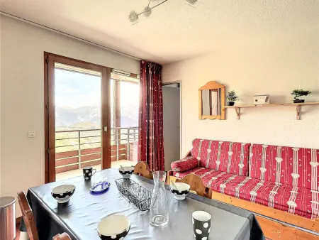 Location appartement à Le Corbier, Appartement PMR au Corbier, Vue Vallée, Balcon