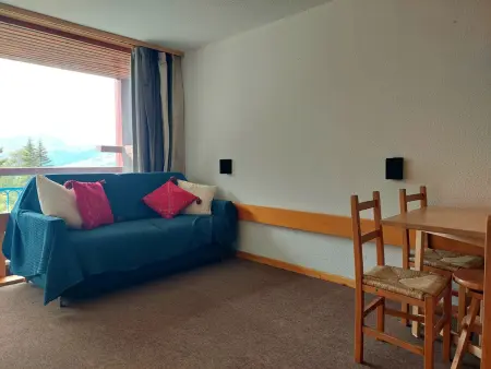 Studio cabine 5 pers. aux Arcs 1800, balcon Sud-Ouest : photo 2