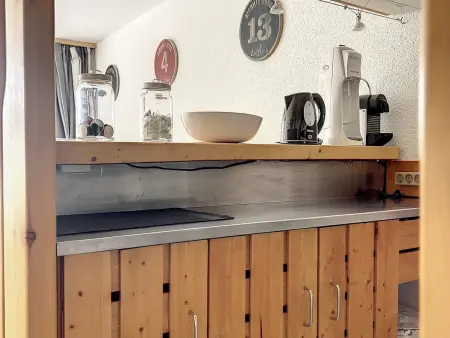 Studio cabine 5 pers. aux Arcs 1800, balcon Sud-Ouest : photo 9