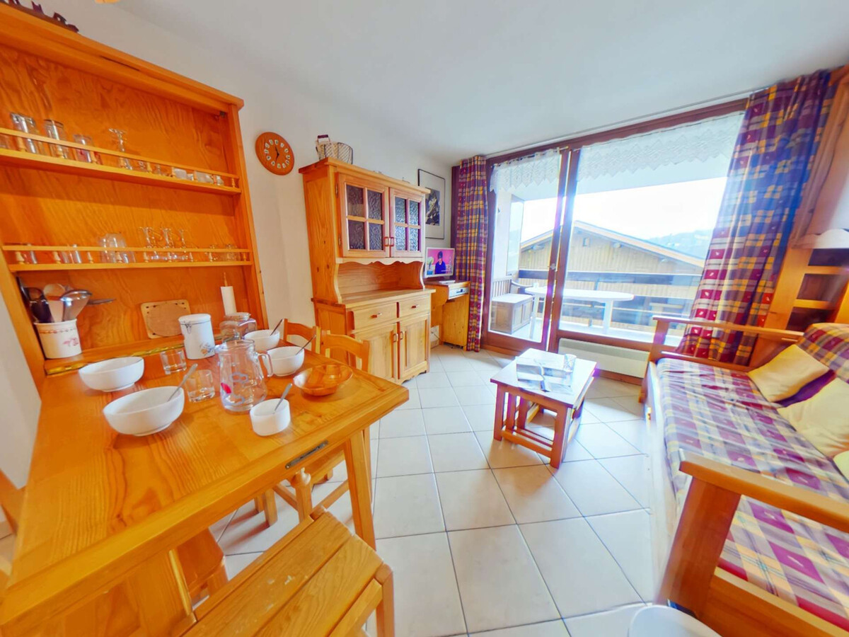 Studio cabine 5 pers aux Saisies, balcon sud - Photo 1