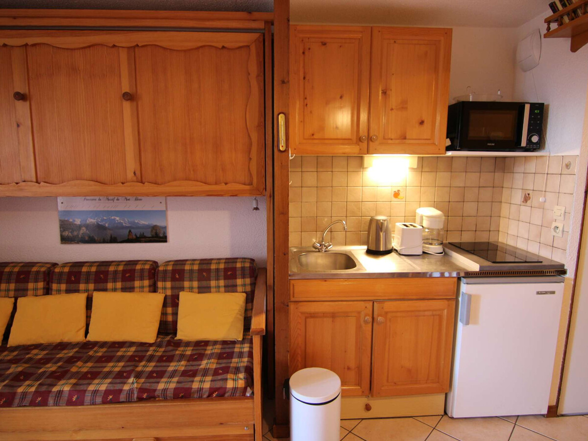 Studio cabine 5 pers aux Saisies, balcon sud - Photo 2