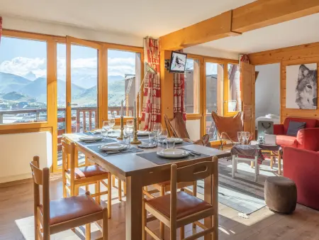 Appartement centre Alpe d'Huez, 2 chambres, vue sur l'Oisans : photo 2