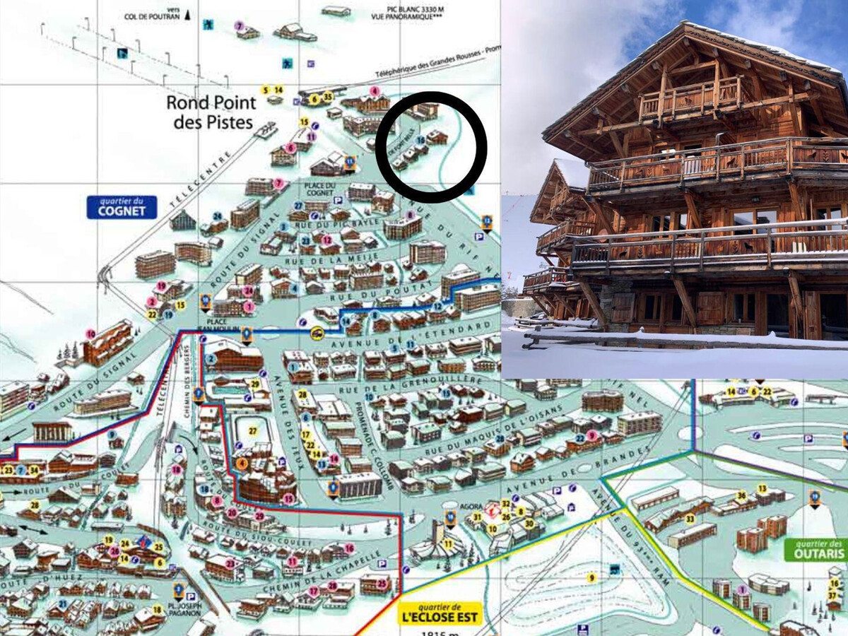 Chalet 14 pers. ski aux pieds avec spa à Huez - Photo 16