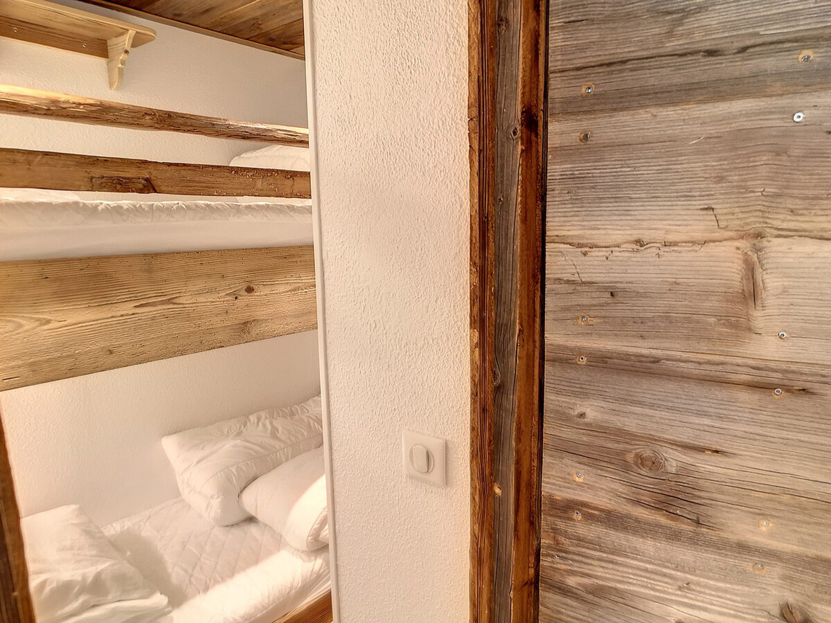 Studio cabine 4 pers aux Menuires, balcon sud, garage - Photo 9