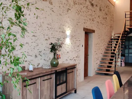 Grand gîte rénové, piscine intérieure chauffée, 14 pers. à Cheffois : photo 10