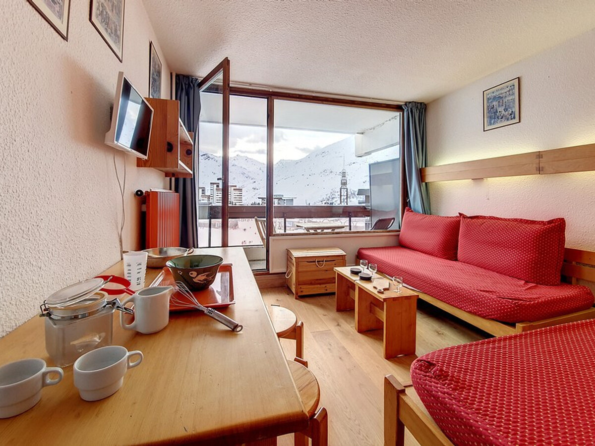Studio 24m² balcon Sud aux Menuires, 4 personnes - Photo 2