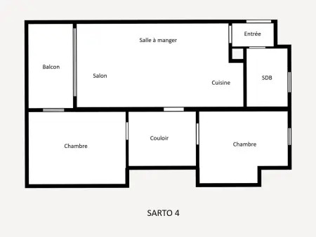 Appartement 2 chambres 58 m² à 250 m des pistes : photo 12