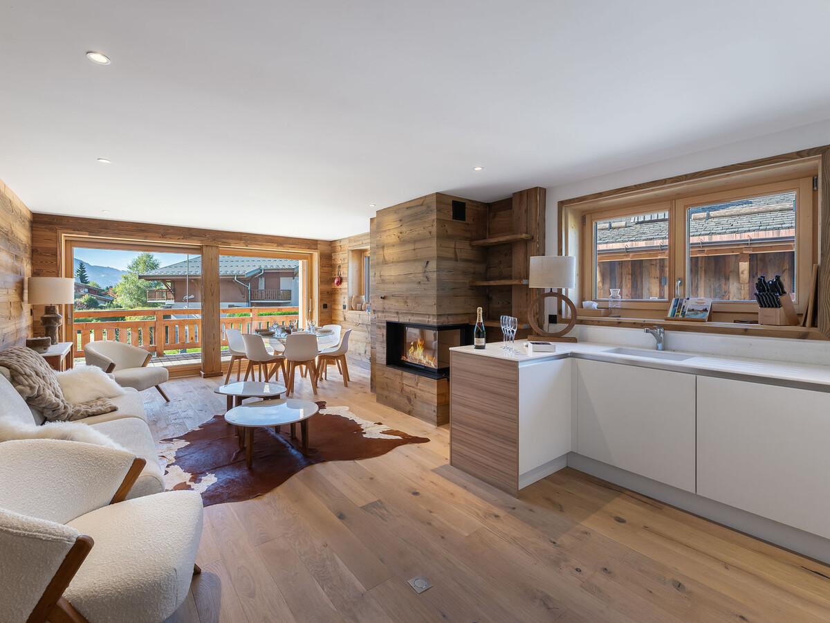 Appartement Gritti 100 m² – 3 chambres, balcon, centre Megève - Photo 1