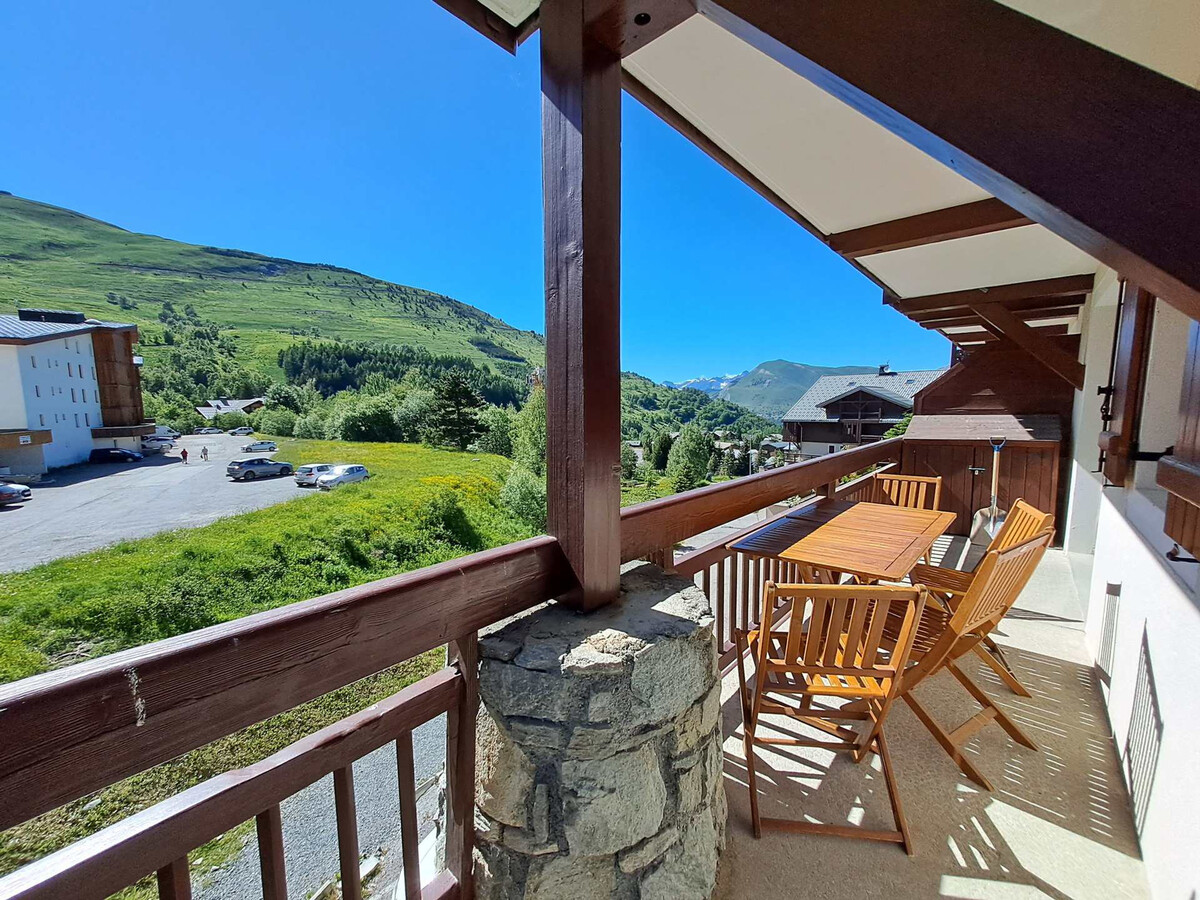 Appartement 2 ch. aux Deux Alpes, vue pistes et balcon sud - Photo 5