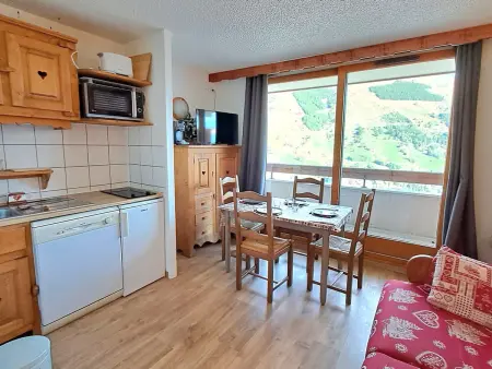 Location appartement à Les Deux Alpes, T2 calme, accès pistes, parking privé