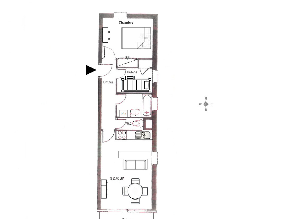 Appartement 38m² au cœur de Méribel, terrasse sud, 4 personnes - Photo 12