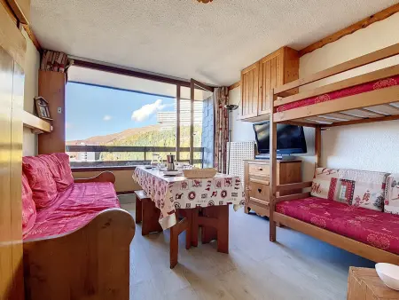Appartement 2P pour 4 aux Menuires, ski aux pieds et balcon : photo 7