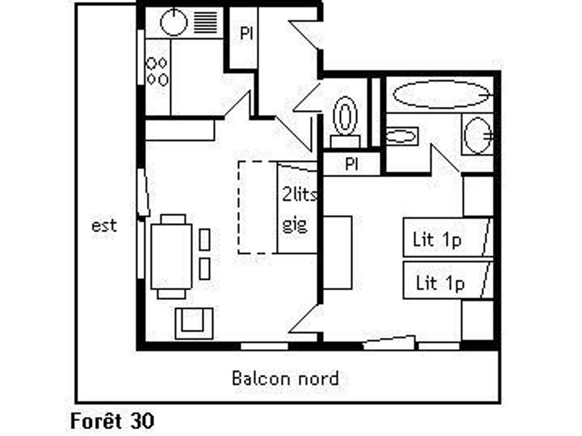 Appartement 4 pers à 100 m des pistes, Méribel - Photo 14